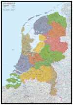 Gedetailleerde Kaart Nederland Staatkundig