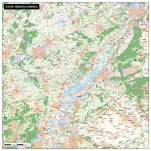 Kaart Midden-Limburg