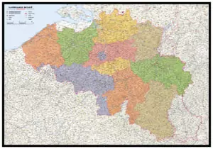 Kaart België Staatkundig